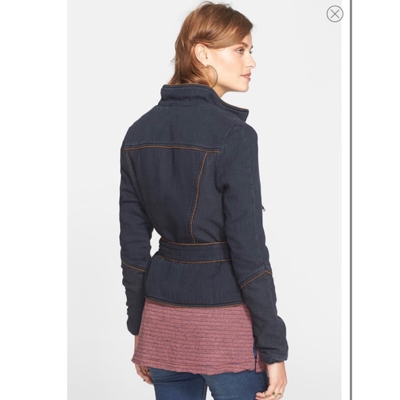 NEW Free People Doublecloth Twill Jacket black - Picture 5 of 5